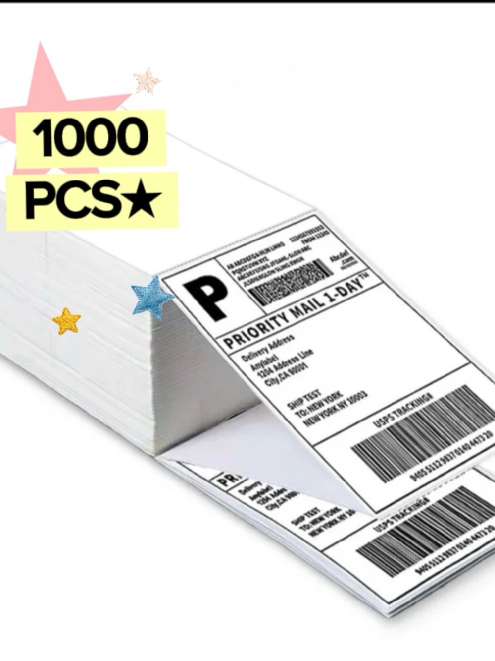 Thermal Shipping Label 4x6”- White - Multipack (1000 pcs)